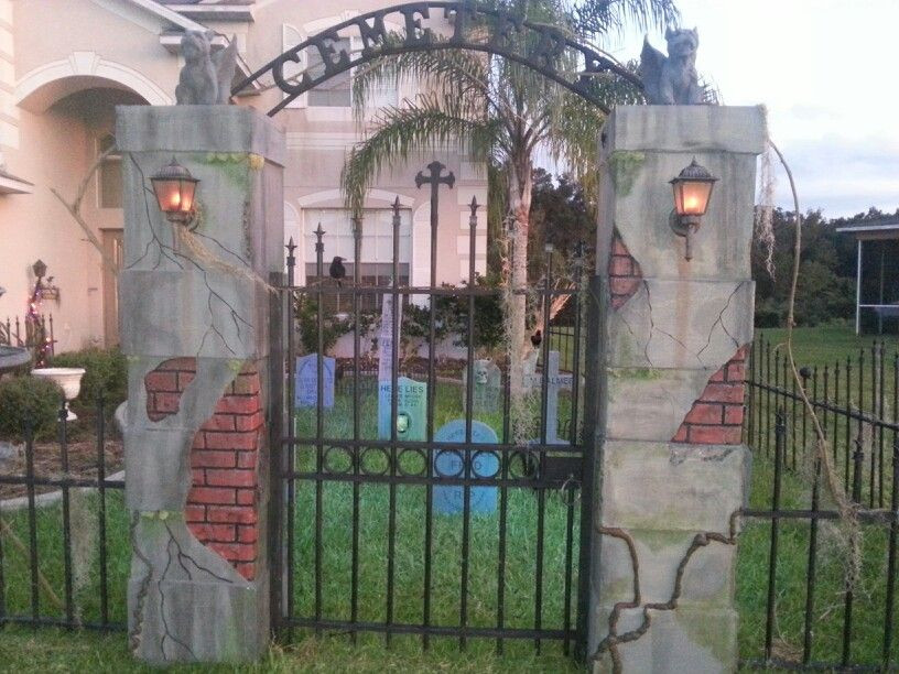 Best ideas about DIY Graveyard Fence
. Save or Pin DIY Halloween Cemetery 2013 Now.