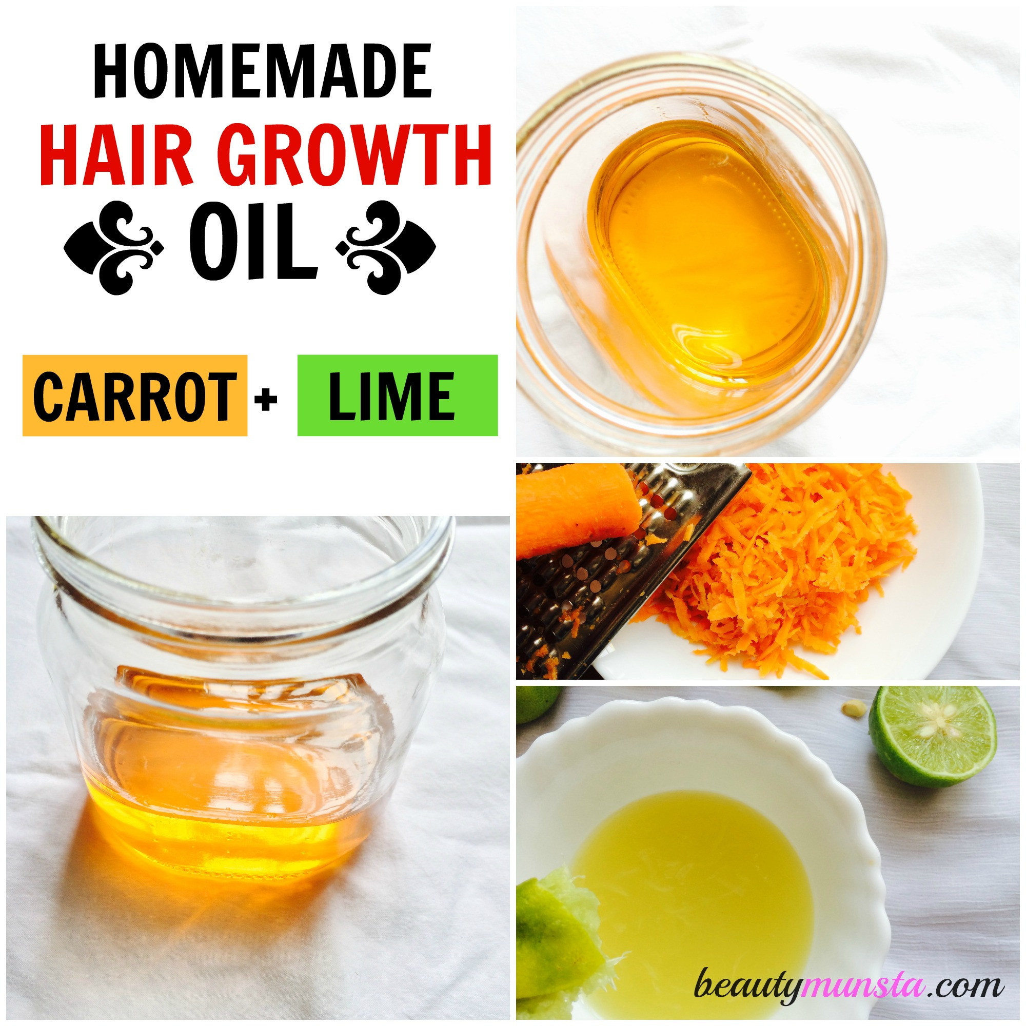 Best ideas about DIY Hair Oil
. Save or Pin Carrot & Lime Homemade Hair Oil Recipe for Hair Growth Now.