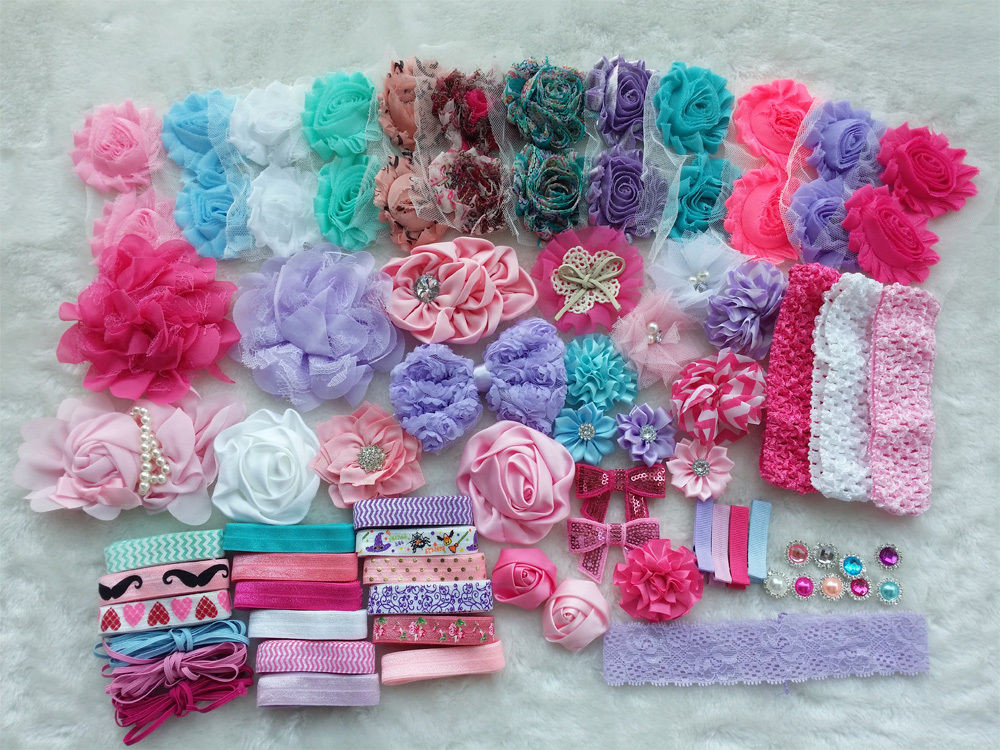 Best ideas about DIY Headband Kit
. Save or Pin Deluxe DIY kits Baby Shower Station Headband shabby Now.