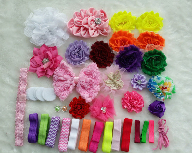 Best ideas about DIY Headband Kit
. Save or Pin Deluxe DIY kits Baby Shower Headband shabby flowers Rose Now.