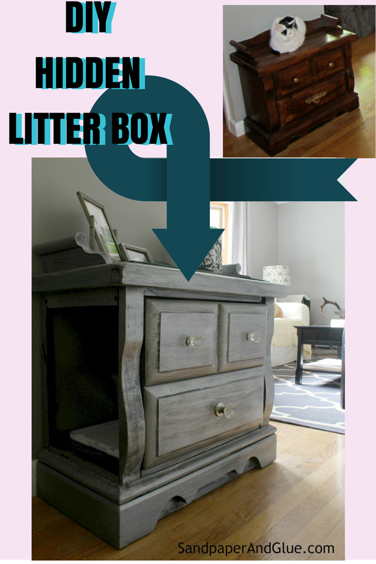 Best ideas about DIY Hidden Litter Box
. Save or Pin DIY Hidden Litter Box from SandpaperAndGlue Now.