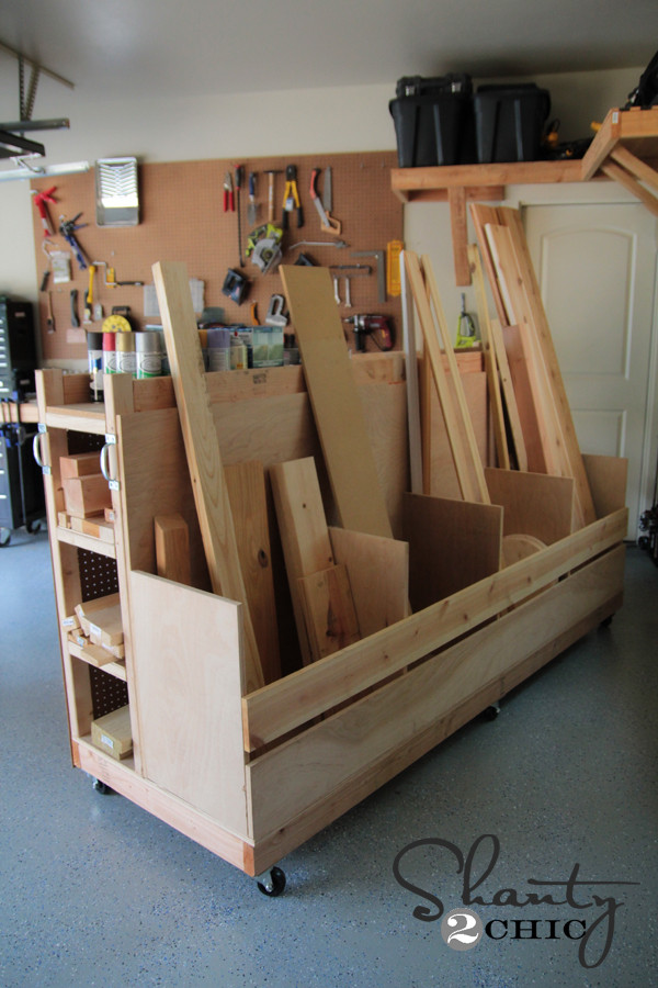 Best ideas about DIY Lumber Rack
. Save or Pin Garage Organization DIY Lumber Cart Shanty 2 Chic Now.