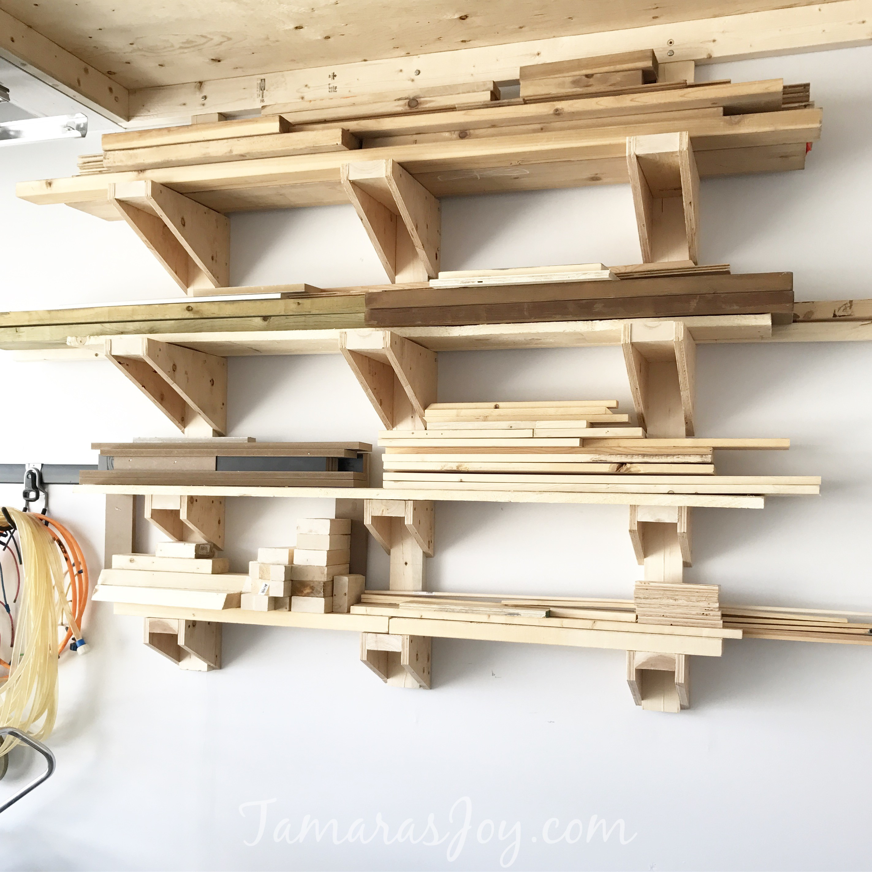 Best ideas about DIY Lumber Rack
. Save or Pin A Simple DIY Garage Lumber Rack that YOU can build Now.