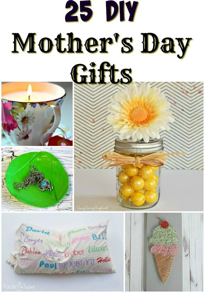 Best ideas about DIY Mothers Day Gifts
. Save or Pin 25 DIY Mother s Day Gifts Now.