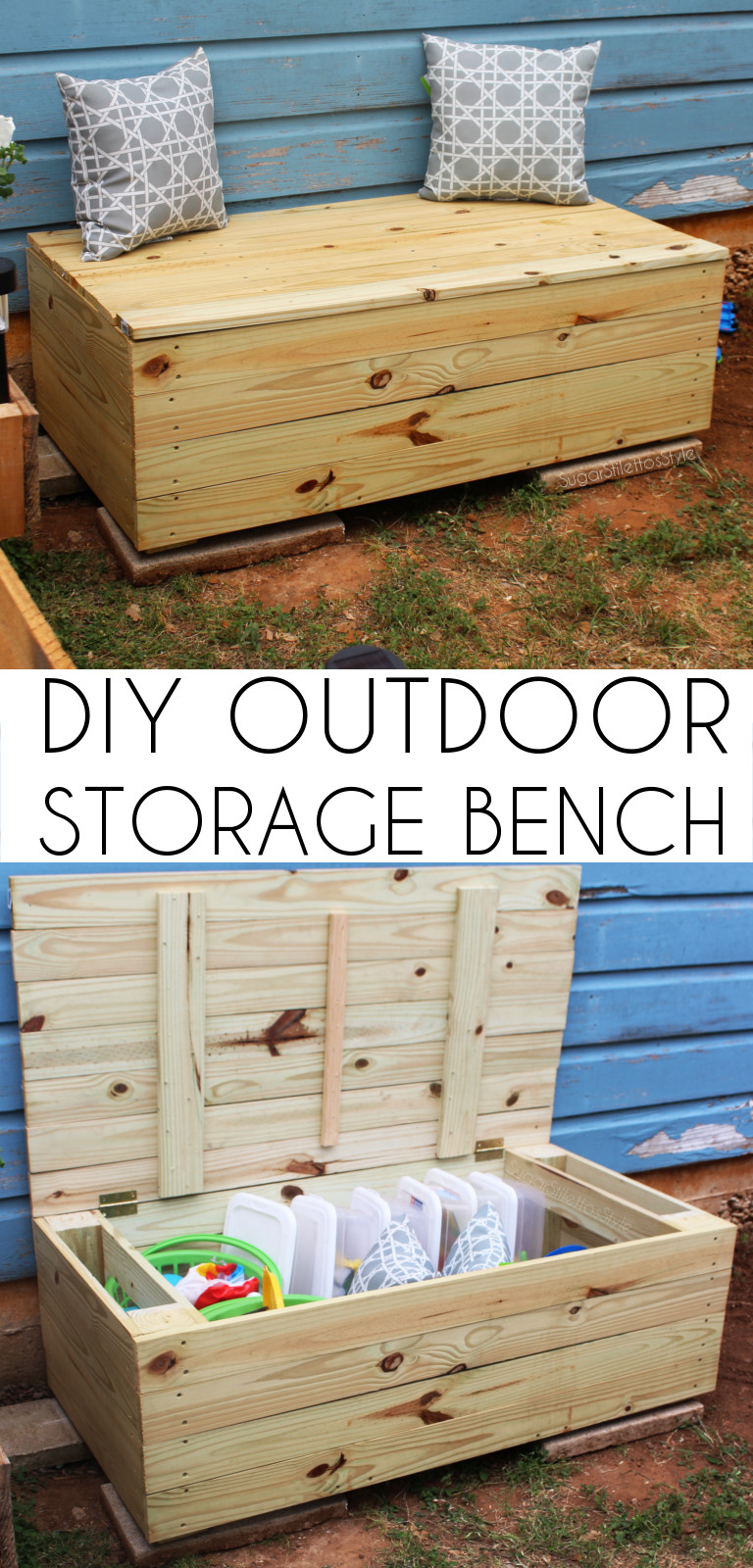 Best ideas about DIY Outdoor Storage Box
. Save or Pin DIY Outdoor Storage Bench Shaina Glenn Now.