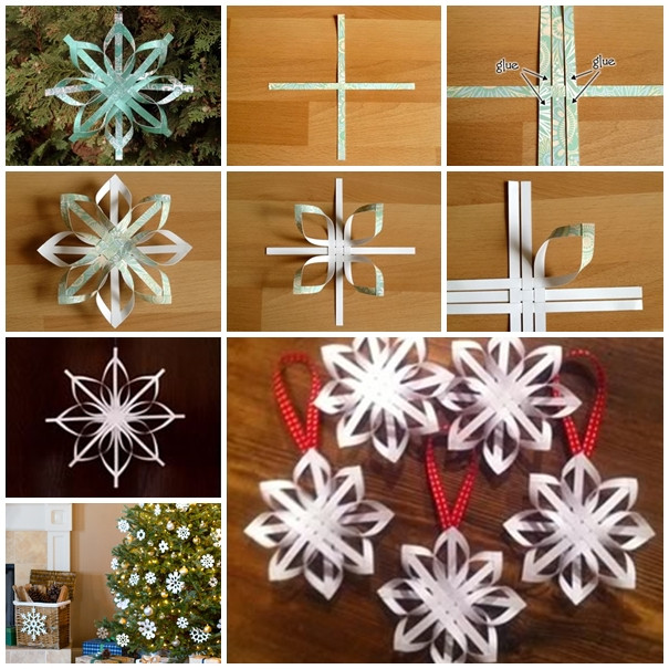 Best ideas about DIY Paper Christmas Ornaments
. Save or Pin Wonderful DIY Woven Paper Star Snowflake Ornaments Now.