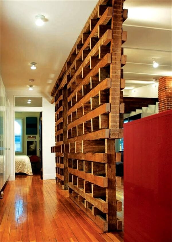 Best ideas about DIY Partition Wall
. Save or Pin Patetioning Made So Easy of Pallet Room Divider Now.