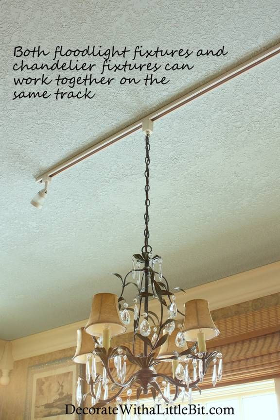 Best ideas about DIY Track Lighting
. Save or Pin Chandelier hanging from track lighting fixture with Now.