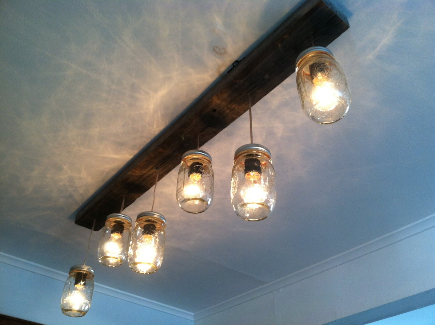 Best ideas about DIY Track Lighting
. Save or Pin Mason Jar and Wood Track Lighting by LengaresDesign on Etsy Now.