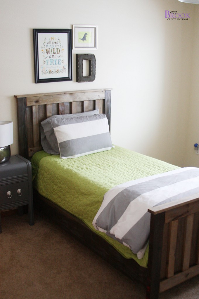 Best ideas about DIY Twin Bed Frame
. Save or Pin DIY Ana White Twin Bed Rustic aged finish Now.
