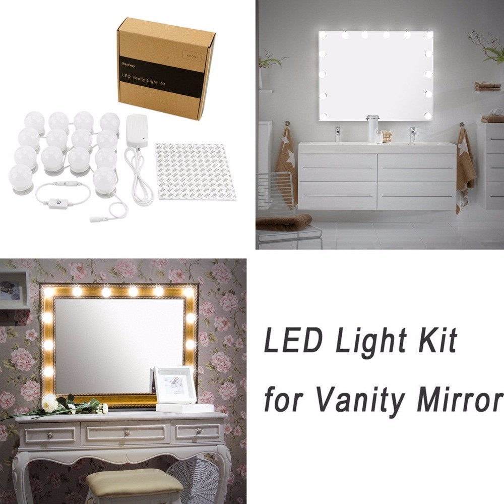 Best ideas about DIY Vanity Mirrors With Lights
. Save or Pin Hollywood DIY Vanity Lights Strip Kit for Lighted Makeup Now.