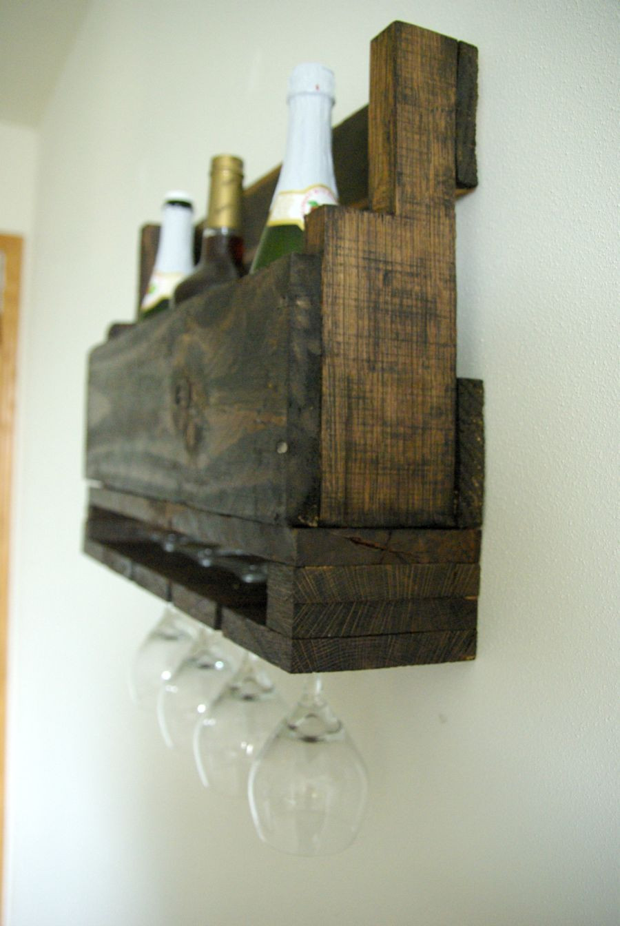 Best ideas about DIY Wall Wine Rack
. Save or Pin DIY Wall Mounted Wine Racks Made Pallets Now.