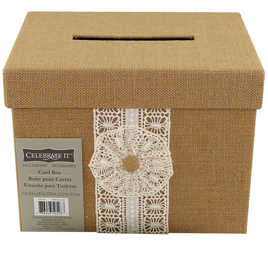 Best ideas about DIY Wedding Card Box Michaels
. Save or Pin Celebrate It™ Occasions™ Burlap Card Box Now.