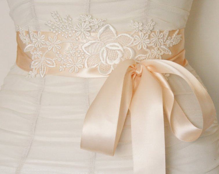 Best ideas about DIY Wedding Sashes
. Save or Pin Picture Diy Beautiful Lace Bridal Sash Now.