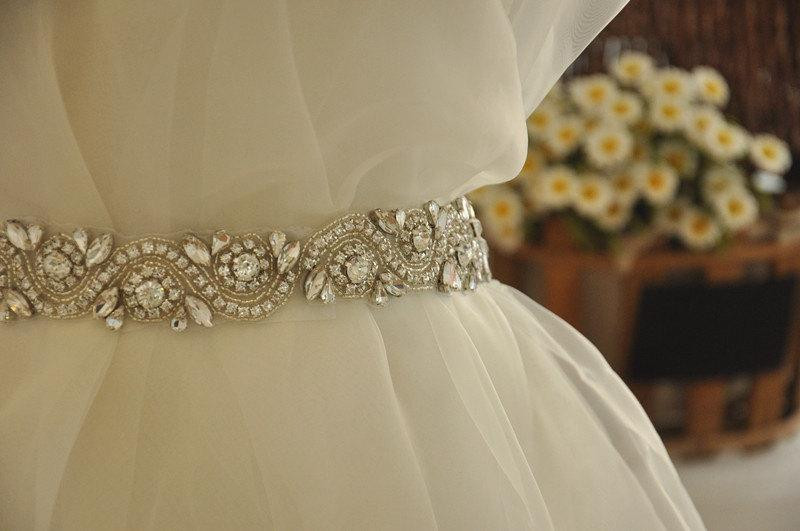 Best ideas about DIY Wedding Sashes
. Save or Pin Pearl And Rhinestone Applique Rhinestone Trim DIY Bridal Now.