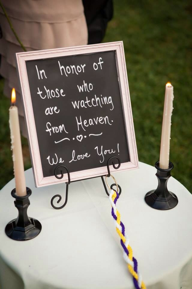 Best ideas about DIY Wedding Videography
. Save or Pin Heartfelt ways to remember lost loved ones on your wedding Now.