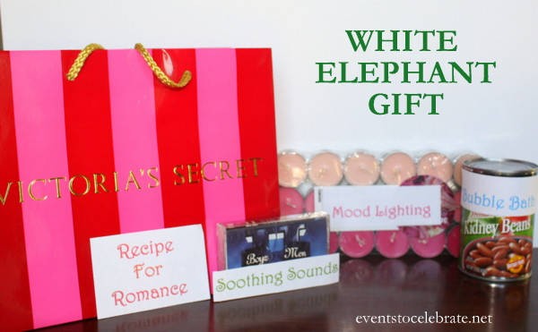 Best ideas about DIY White Elephant Gift Ideas
. Save or Pin Easy White Elephant Gift Ideas events to CELEBRATE Now.