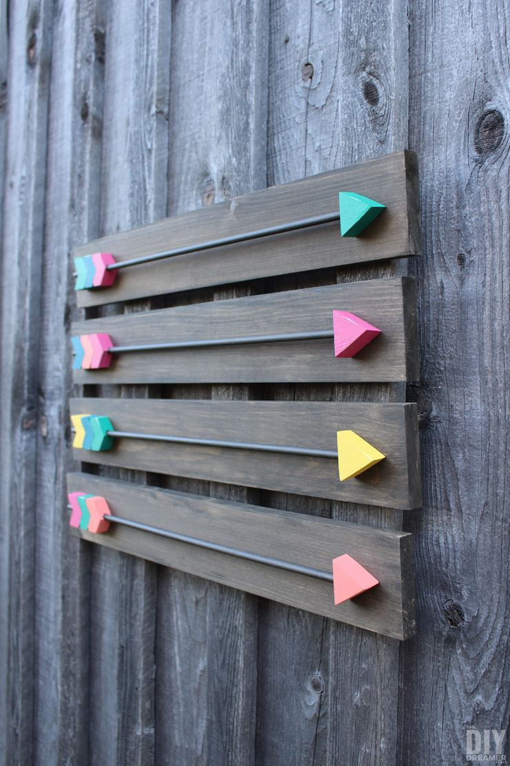 Best ideas about DIY Wood Decoration
. Save or Pin Arrow Wall Decor DIY Wood Arrows Wall Art Now.