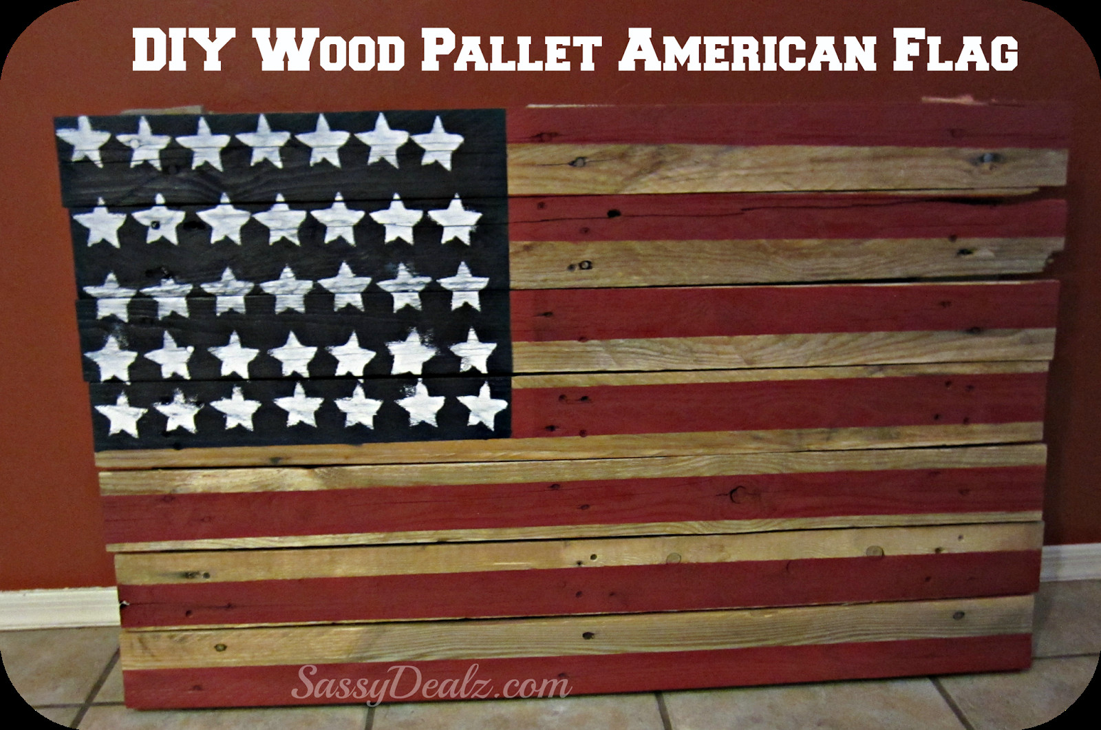 Best ideas about DIY Wood Flag
. Save or Pin DIY How To Make an American Flag out of a Wood Pallet Now.