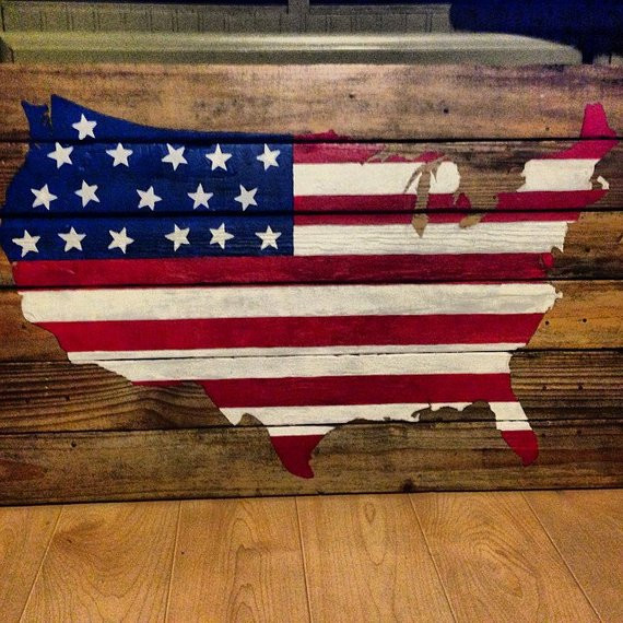 Best ideas about DIY Wood Flag
. Save or Pin American Flag on Wood United States of America by Now.
