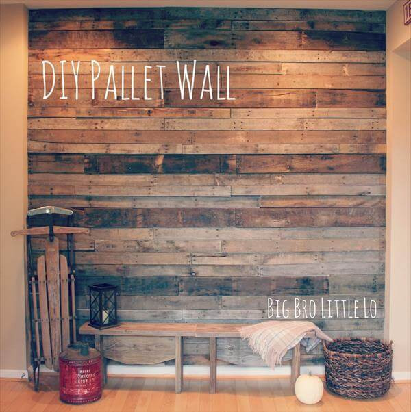 Best ideas about DIY Wood Pallet Wall
. Save or Pin DIY Easy Pallet Wood Wall Now.