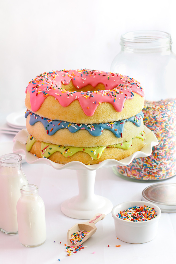Best ideas about Donut Birthday Cake
. Save or Pin Triple Stack Donut Cake Now.