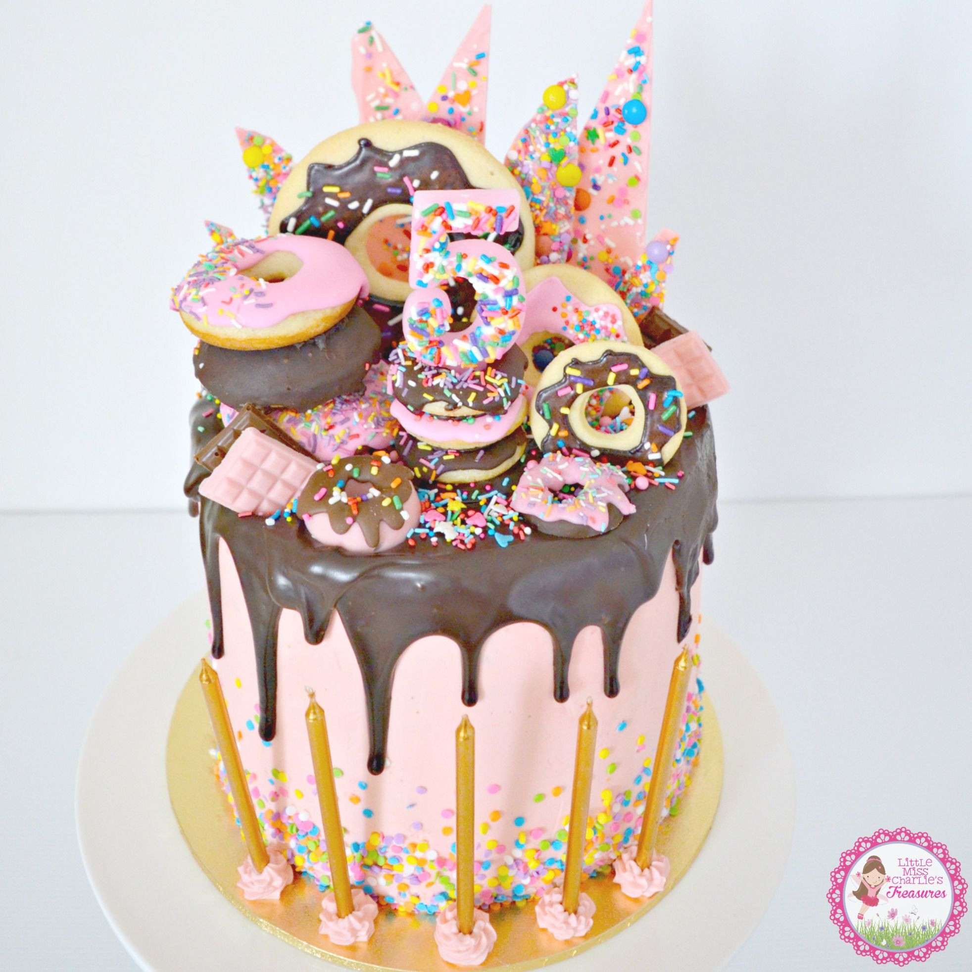 Best ideas about Donut Birthday Cake
. Save or Pin littlemisscharlieblog Cake Deco Now.