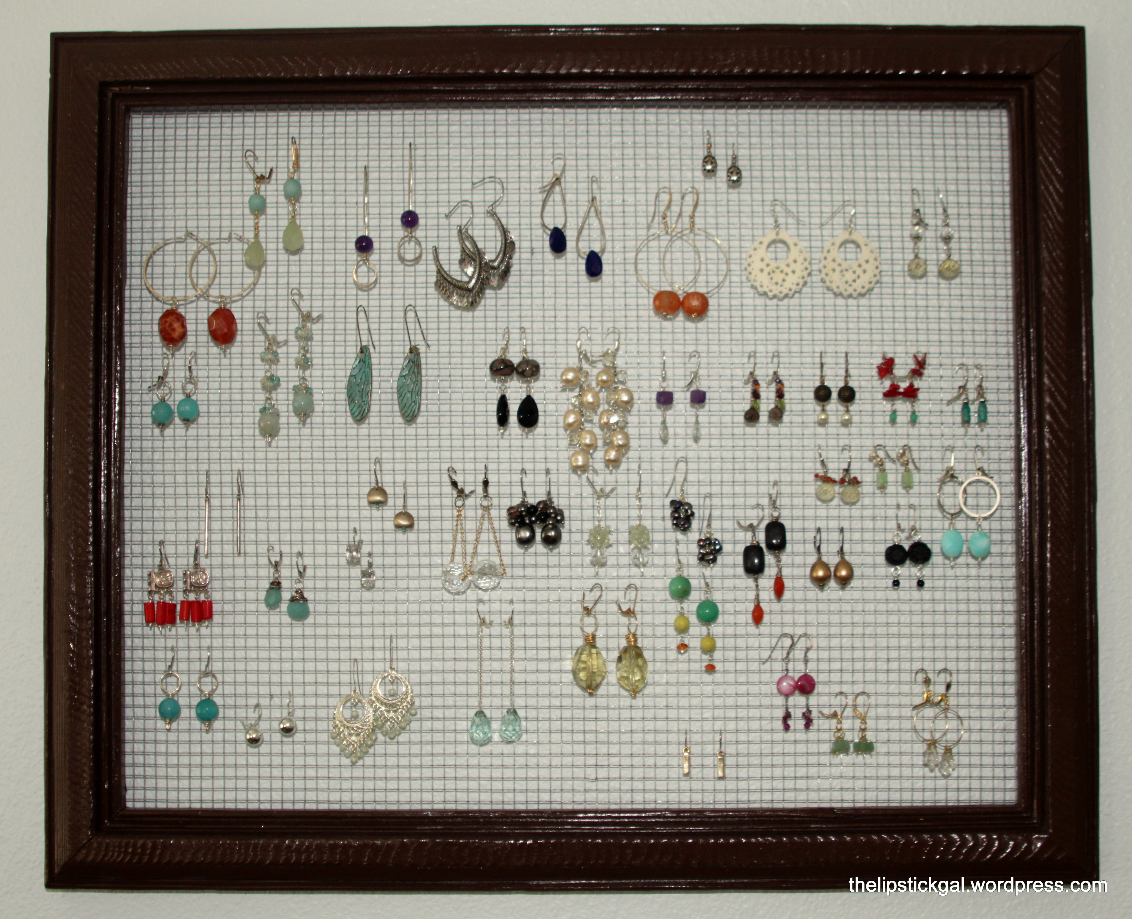 Best ideas about Earring Organizer DIY
. Save or Pin DIY Earring Organizer Now.