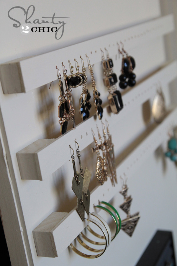 Best ideas about Earring Organizer DIY
. Save or Pin DIY Jewelry Organizer Shanty 2 Chic Now.