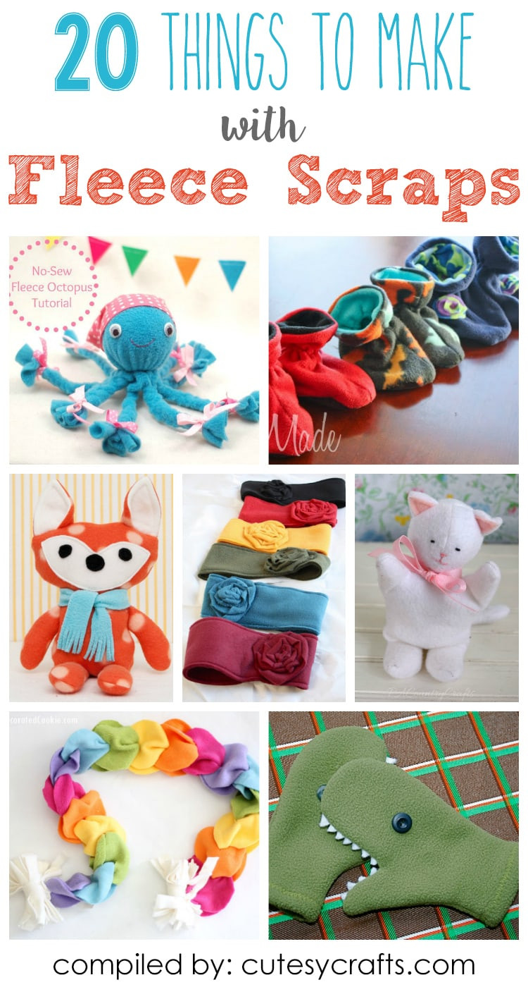 Best ideas about Easy Things For Kids To Make
. Save or Pin 20 Adorable Things to Make with Fleece Scraps Cutesy Crafts Now.