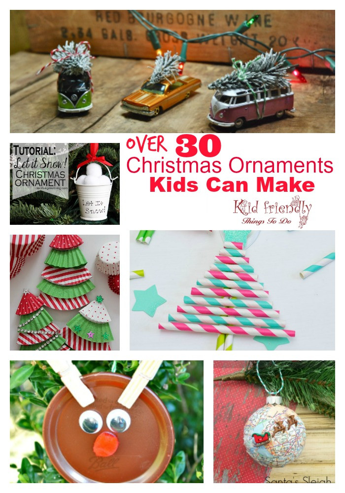 Best ideas about Easy Things For Kids To Make
. Save or Pin Over 30 Easy and Fun Christmas Ornaments for Kids to Make Now.