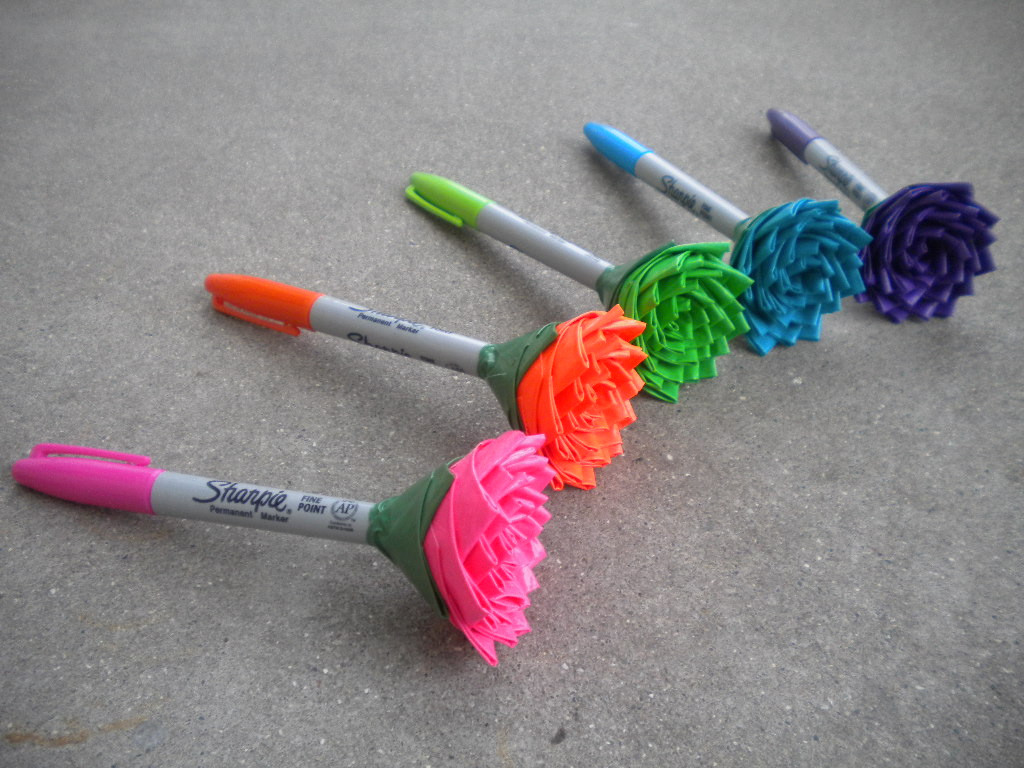Best ideas about Easy Things For Kids To Make
. Save or Pin Rainbow Duct Tape Flowers ductedup Now.