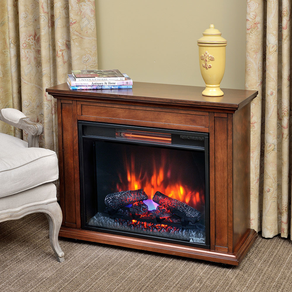 Best ideas about Electric Fireplace Heater
. Save or Pin Carlisle Infrared Electric Fireplace Heater in Mahogany Now.