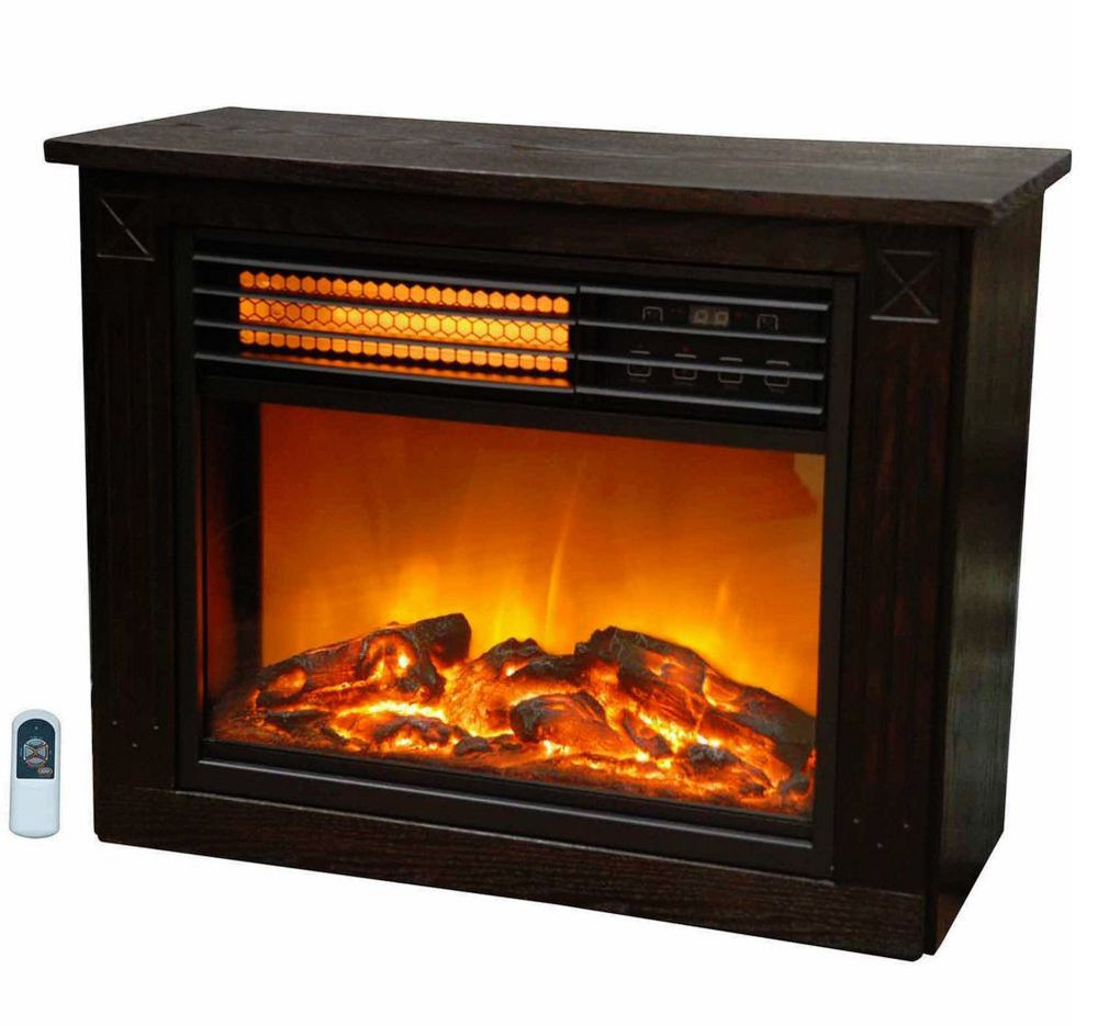 Best ideas about Electric Fireplace Heater
. Save or Pin Lifezone pact Portable Electric Infrared Wood Fireplace Now.