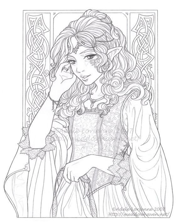 Best ideas about Elf Coloring Pages For Adults
. Save or Pin 397 best images about Fairy Elf Fantasy Adult Coloring Now.