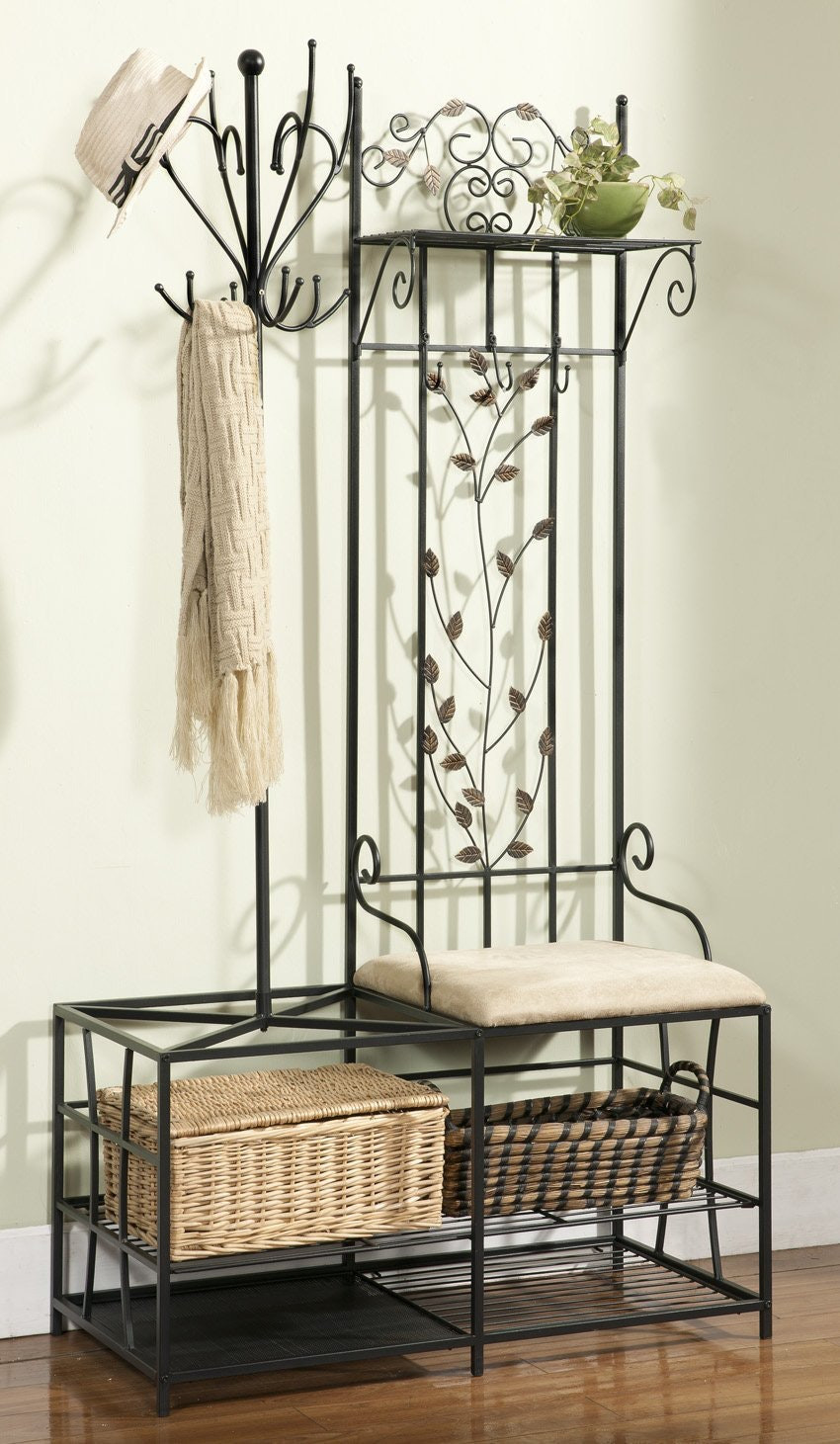 Best ideas about Entryway Bench And Coat Rack
. Save or Pin Wrought Iron Entryway Coat Rack And Bench — STABBEDINBACK Now.
