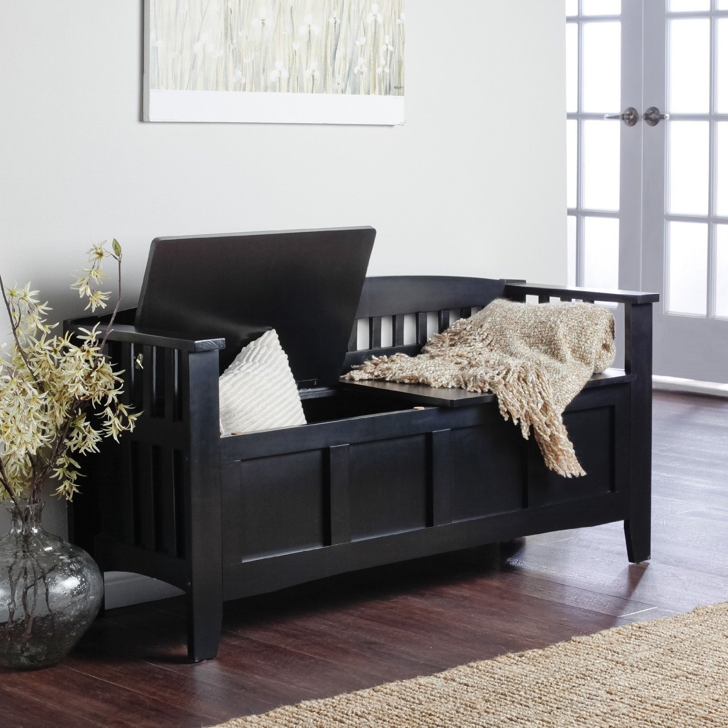 Best ideas about Entryway Bench With Storage
. Save or Pin Entry Storage Bench With Cushion Now.