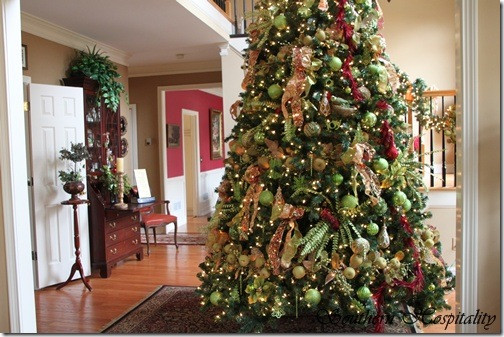 Best ideas about Entryway Christmas Tree
. Save or Pin Feature Friday Ruby s Big and Festive Foyer Tree Now.