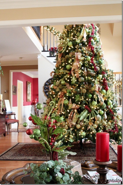 Best ideas about Entryway Christmas Tree
. Save or Pin Feature Friday Ruby s Big and Festive Foyer Tree Now.