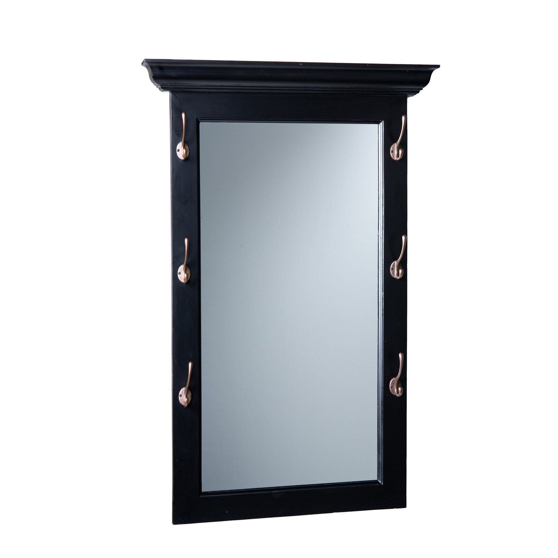 Best ideas about Entryway Mirror With Hooks
. Save or Pin Black Wall Mirror Entryway Foyer w Hooks Wood HE2595 Now.