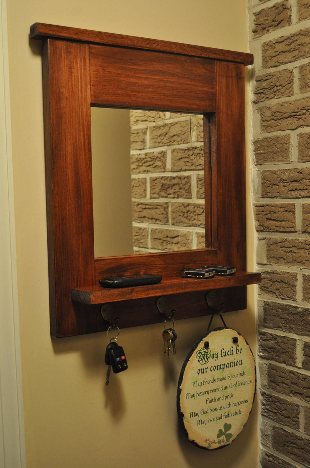 Best ideas about Entryway Mirror With Hooks
. Save or Pin Entryway Mirror With Key Hooks Now.