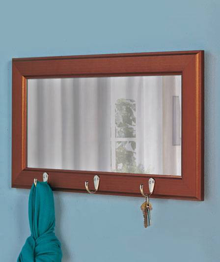 Best ideas about Entryway Mirror With Hooks
. Save or Pin New Entryway Pub Wall Mirror with Hooks Black or Brown Now.