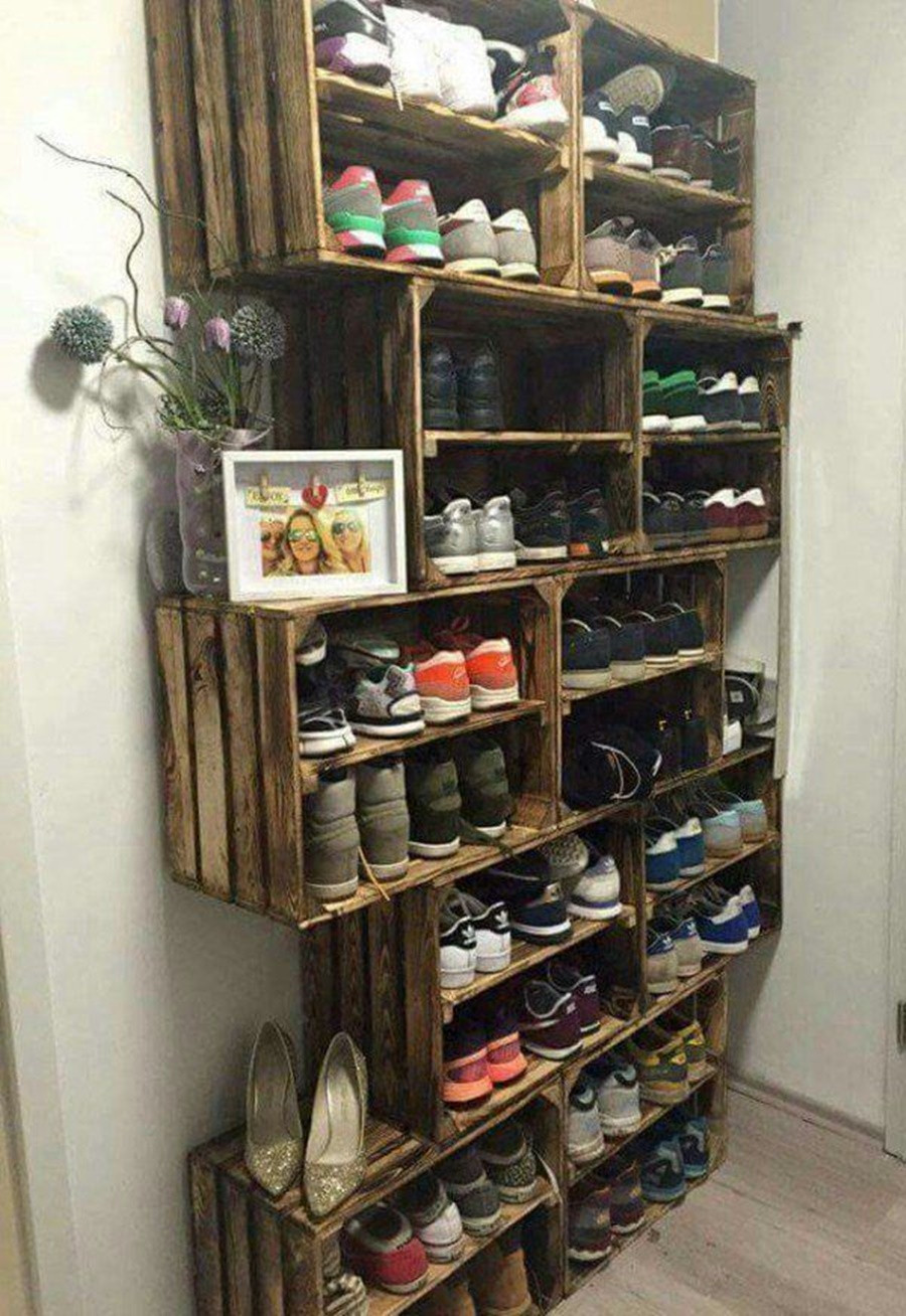 Best ideas about Entryway Shoe Rack
. Save or Pin Tall Shoe Rack For Entryway — STABBEDINBACK Foyer Wooden Now.