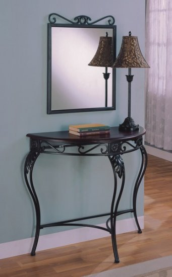 Best ideas about Entryway Table And Mirror Set
. Save or Pin Mirror with Foyer Table and Lamp Set Wood and Metal Now.