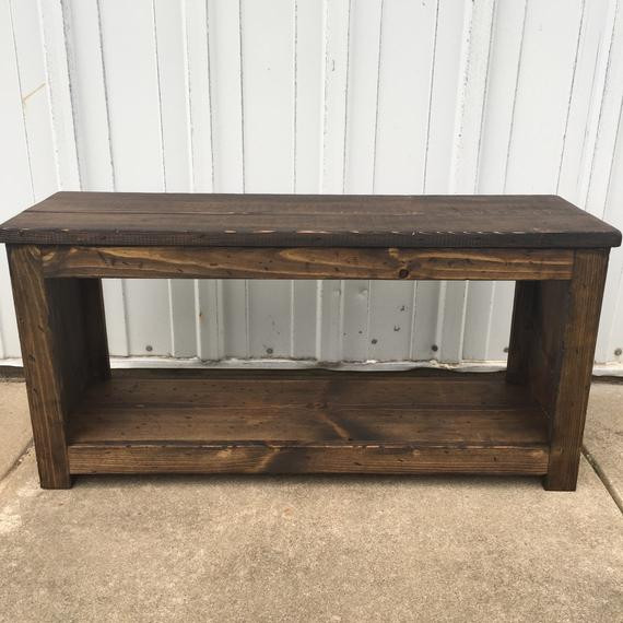 Best ideas about Farmhouse Entryway Bench
. Save or Pin Rustic Wood bench farmhouse entryway mudroom storage Now.