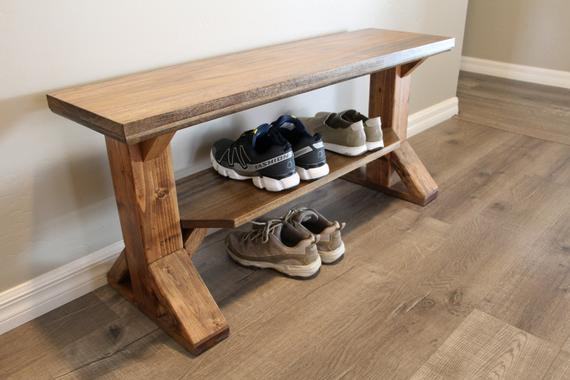 Best ideas about Farmhouse Entryway Bench
. Save or Pin Solid Wood Farmhouse Entry Bench storage by TheRusticForest Now.