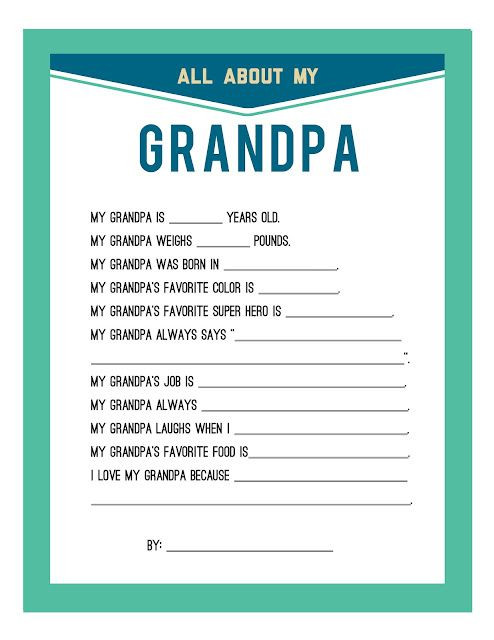 Best ideas about Fathers Day Gift Ideas For Grandad
. Save or Pin Fathers Day printable for Grandpa Now.