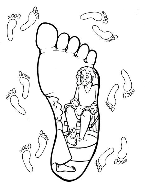 Best ideas about Feet Coloring Pages For Kids
. Save or Pin Jesus Washes Disciples Feet Coloring Page – Children s Now.