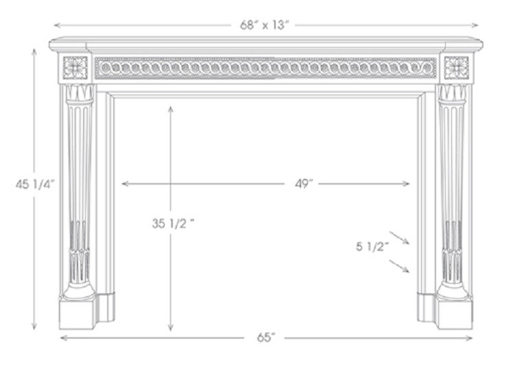 Best ideas about Fireplace Mantel Height
. Save or Pin French Marble Fireplace Mantels The Versailles Louis XVI 204 Now.