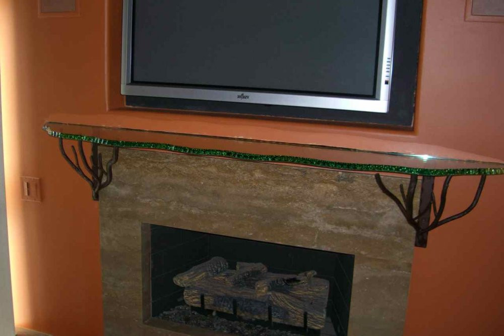 Best ideas about Fireplace Mantel Shelf
. Save or Pin Chipped Edge Fireplace Mantel Shelf Sans Soucie Art Glass Now.